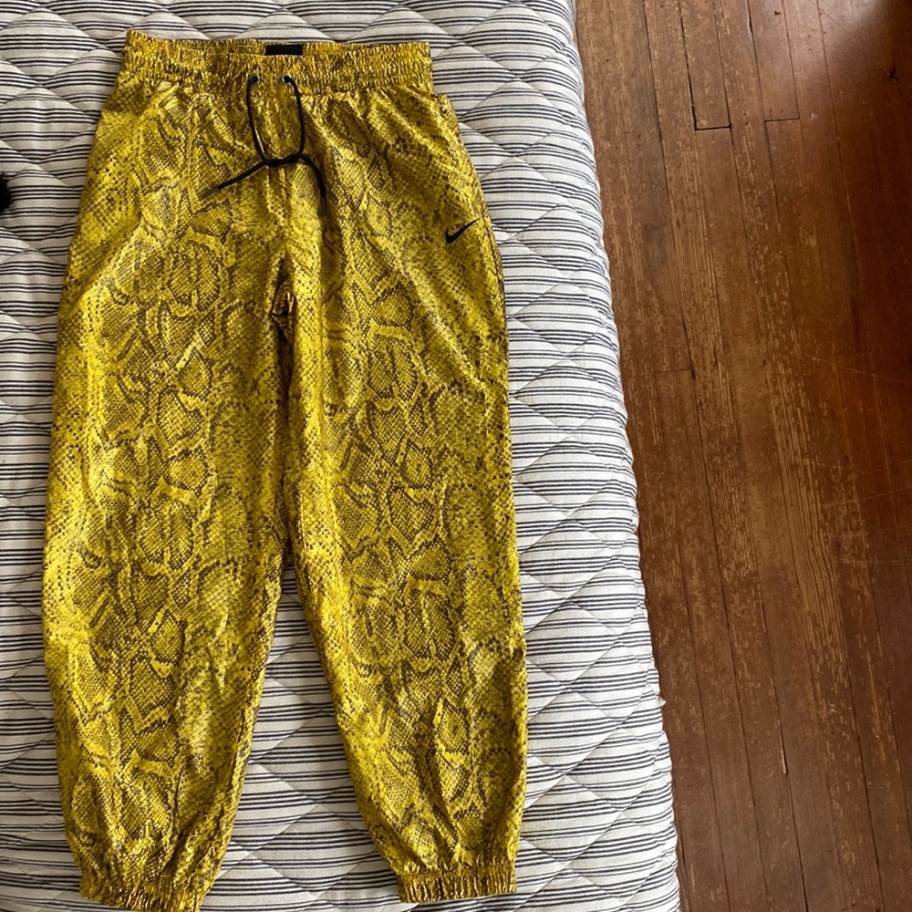 NIKE Yellow Snake Print Pants